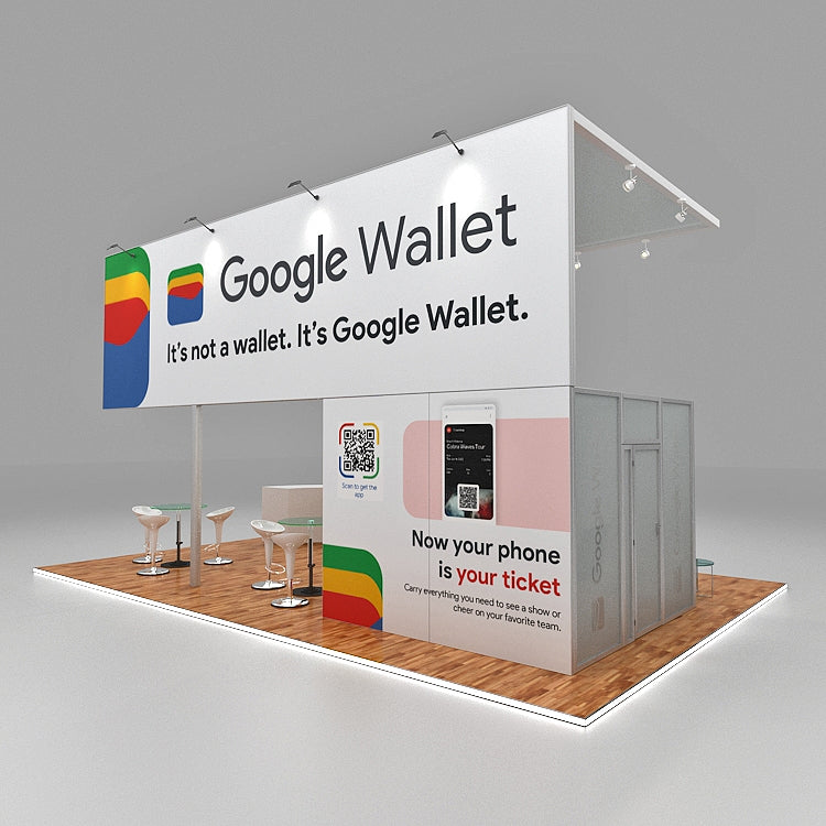 20 X 20 Modular Trade Show Booth - Google Wallet