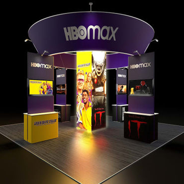 20 X 20 Backlit Trade Show Display - HBO MAX