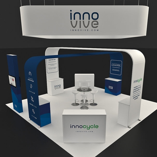 20 X 20 Ft Trade Show Booth - Innovive 20 ft Tall