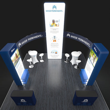 20 X 20 Backlit Trade Show Booth - Kaiser
