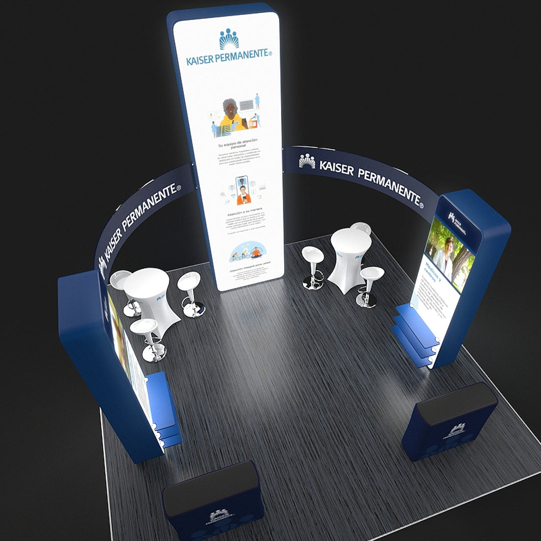 20 X 20 Backlit Trade Show Booth - Kaiser