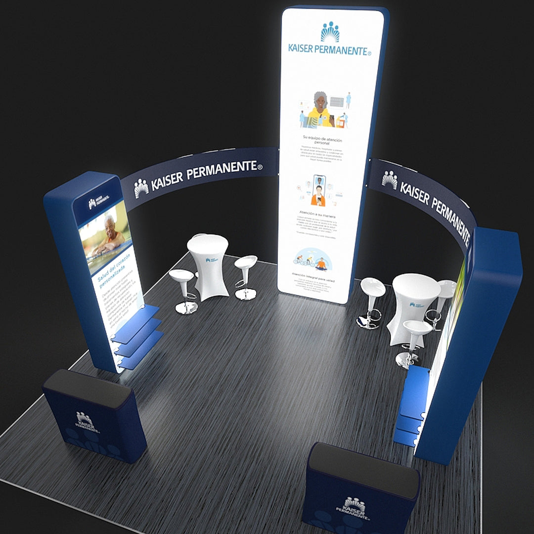 20 X 20 Backlit Trade Show Booth - Kaiser