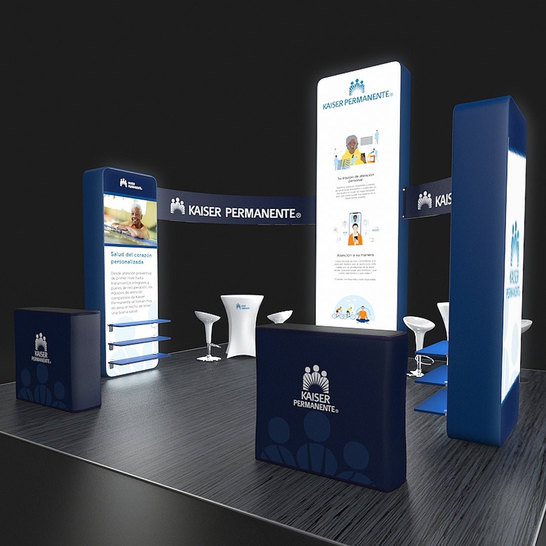 20 X 20 Backlit Trade Show Booth - Kaiser