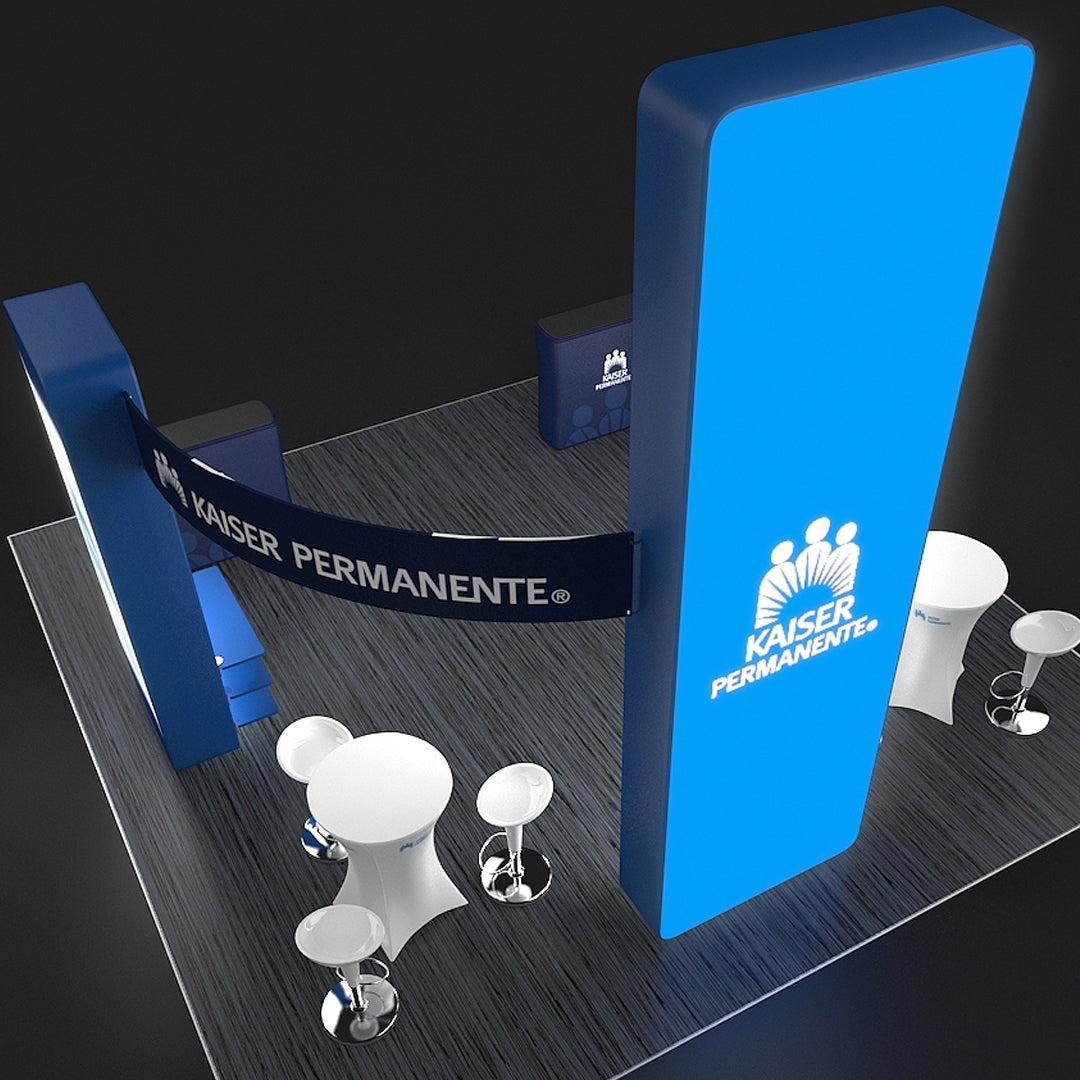 20 X 20 Backlit Trade Show Booth - Kaiser