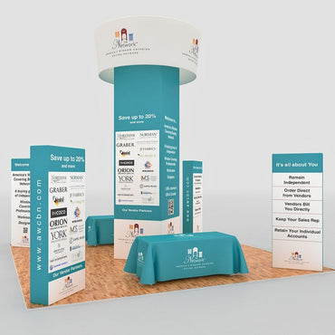 Island 20x20 Trade Show Booth - Network