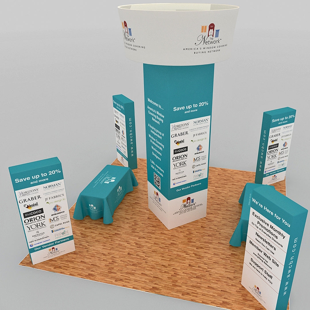 Island 20x20 Trade Show Booth - Network