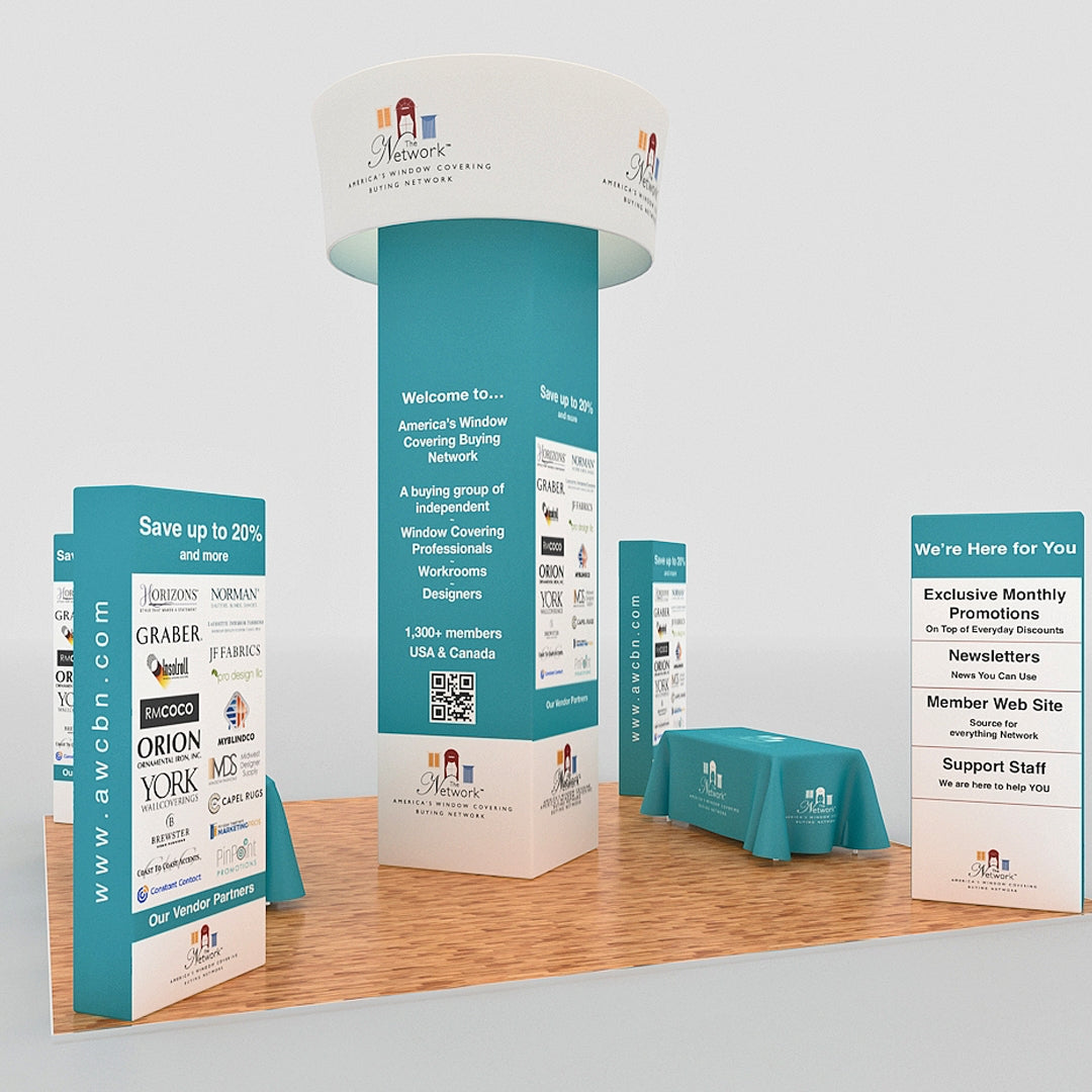 Island 20x20 Trade Show Booth - Network