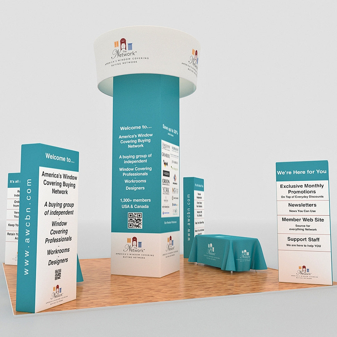 Island 20x20 Trade Show Booth - Network