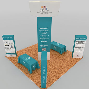 Island 20x20 Trade Show Booth - Network