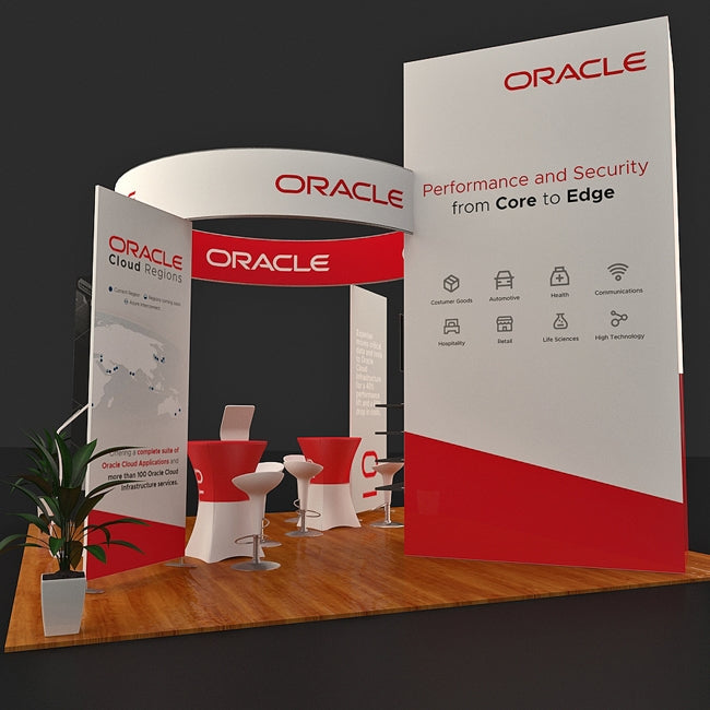 20 X 20 Ft Trade Show Booth - Oracle