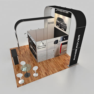 20 X 20 Custom Trade Show Booth - Range Rover