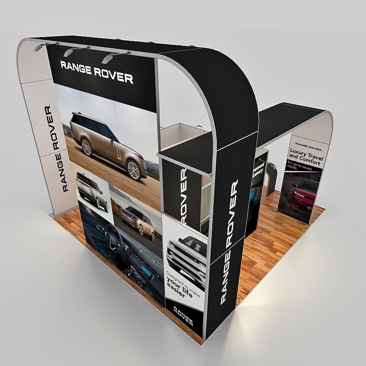 20 X 20 Custom Trade Show Booth - Range Rover