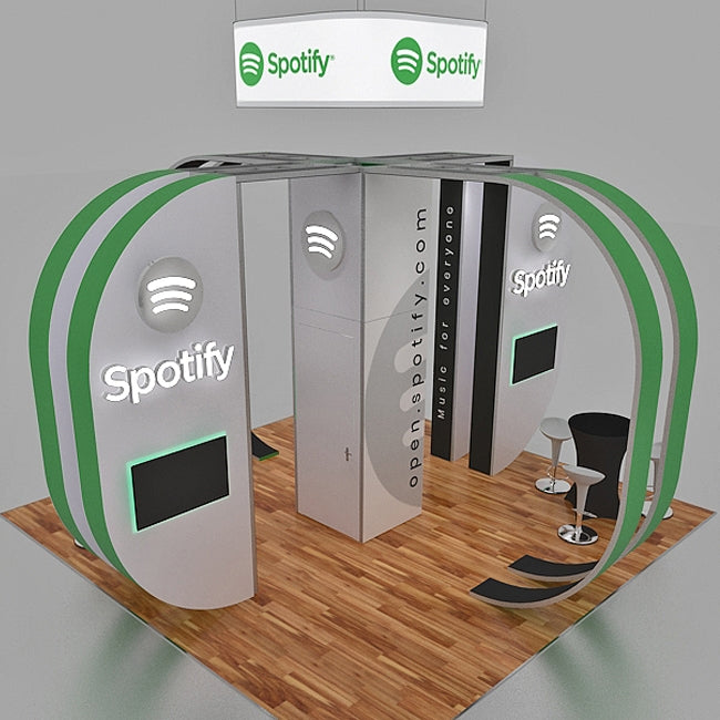 Custom Trade Show Display - Spotify