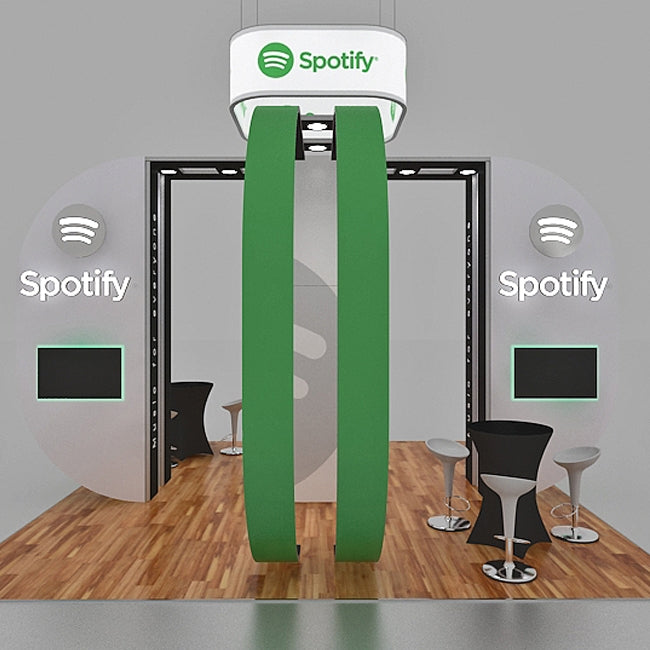 Custom Trade Show Display - Spotify