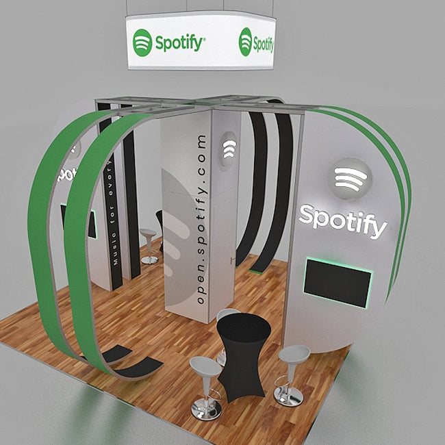 Custom Trade Show Display - Spotify