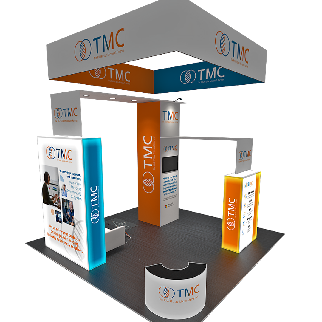 20 X 20 Backlit Trade Show Booth Display- TMC