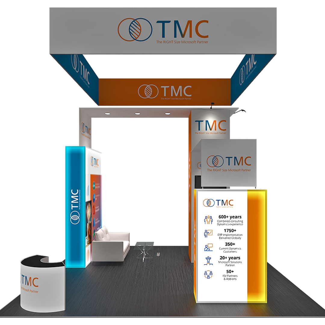 20 X 20 Backlit Trade Show Booth Display- TMC