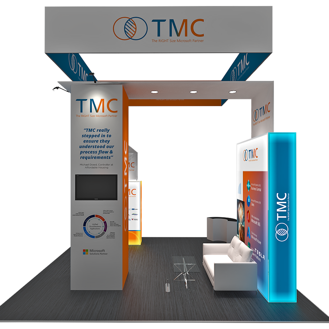 20 X 20 Backlit Trade Show Booth Display- TMC