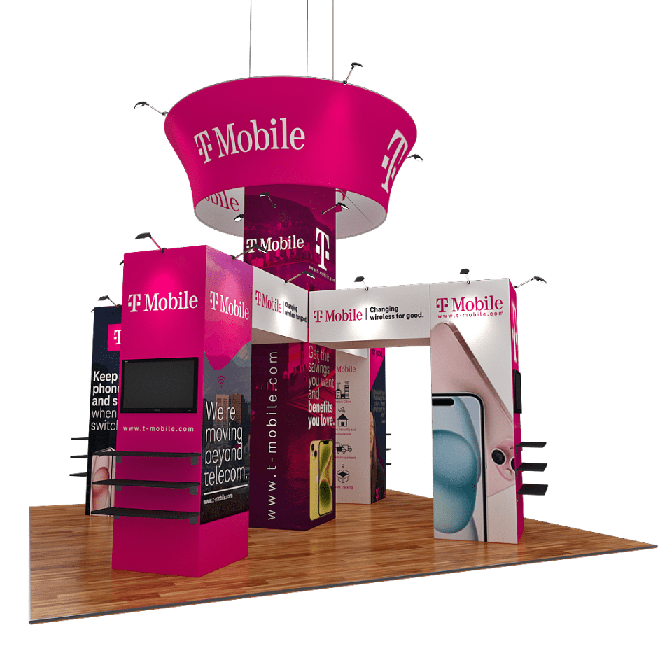 20 X 20 Trade Show Exhibit Booth - TMobile
