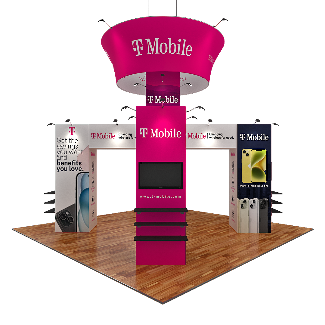 20 X 20 Trade Show Exhibit Booth - TMobile