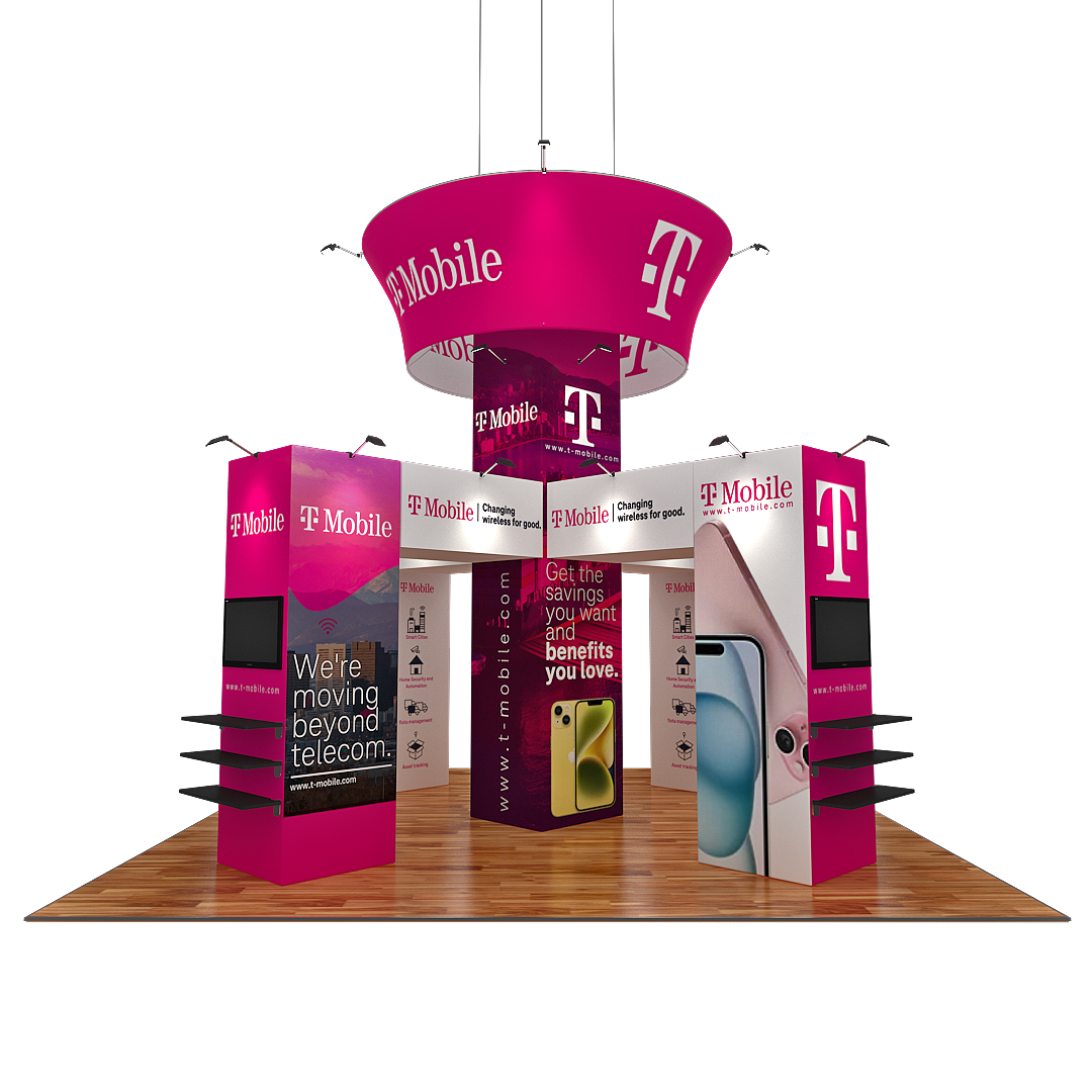 20 X 20 Trade Show Exhibit Booth - TMobile