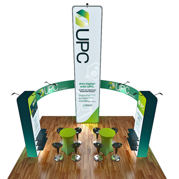 20x20 12ft Tall Trade Show Exhibit Booth - UPC