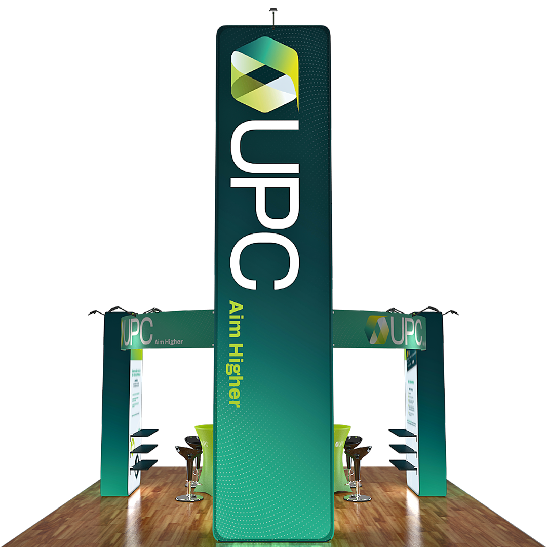 20x20 12ft Tall Trade Show Exhibit Booth - UPC