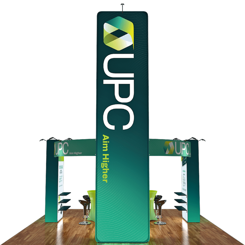 20x20 12ft Tall Trade Show Exhibit Booth - UPC