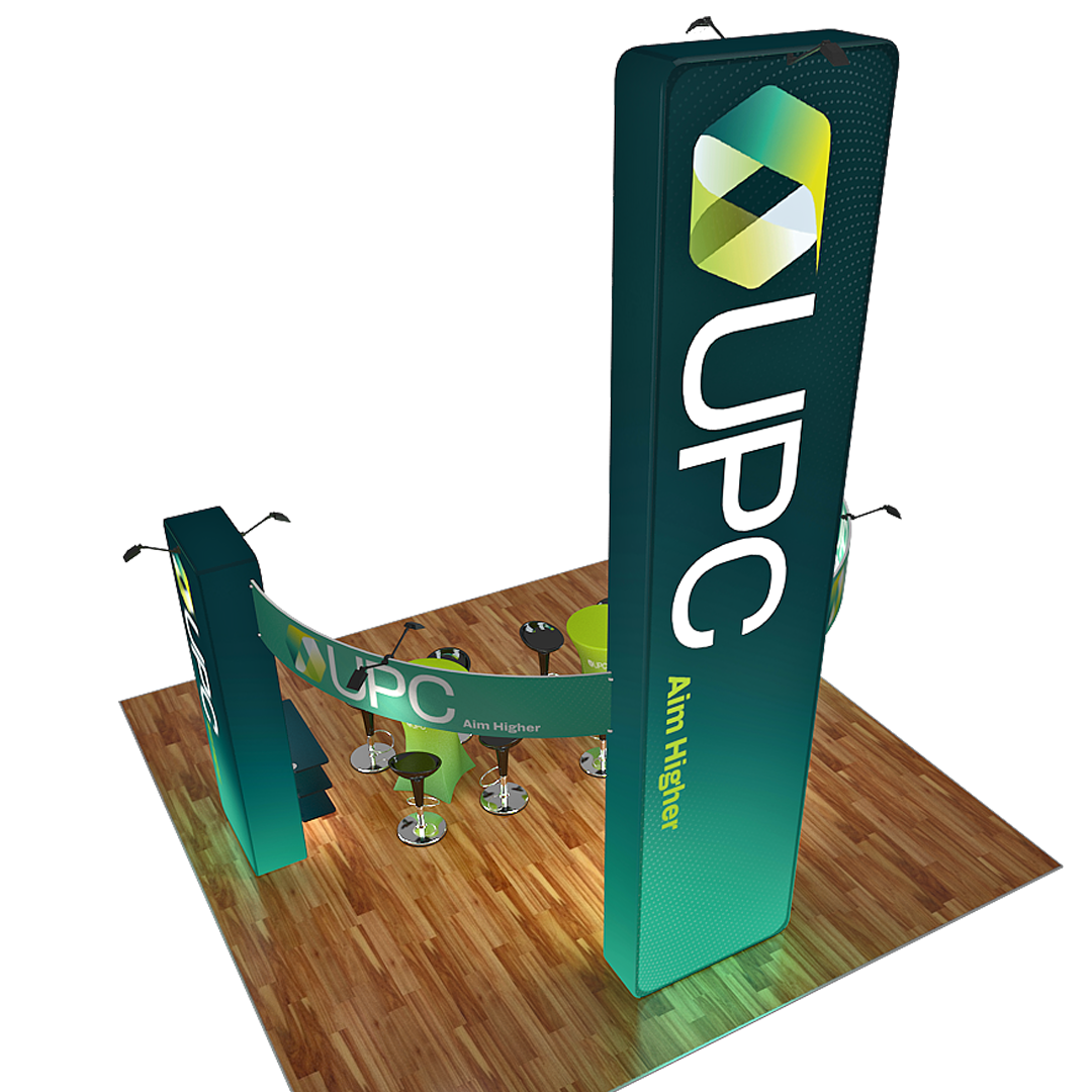 20x20 12ft Tall Trade Show Exhibit Booth - UPC