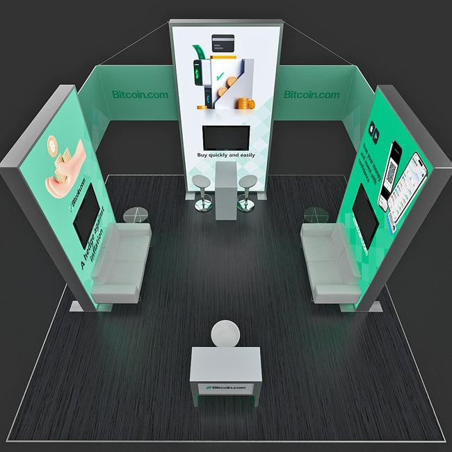 Custom Trade Show Booth - Bitcoin