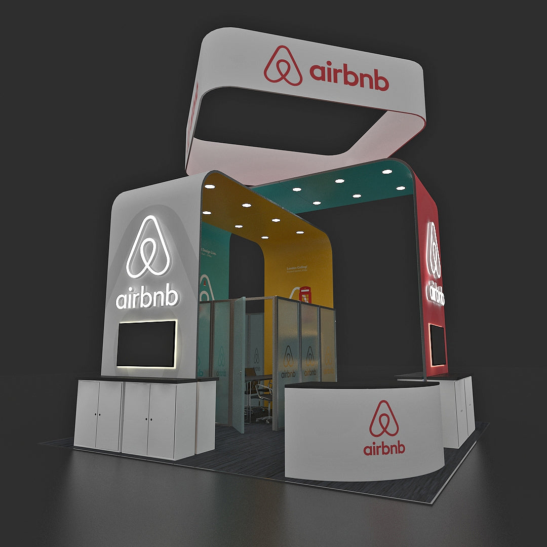 Custom Trade Show Display - Airbnb