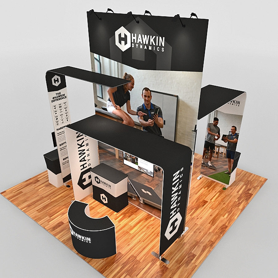 20 x 20 Split Level Double Deck Truss Display System