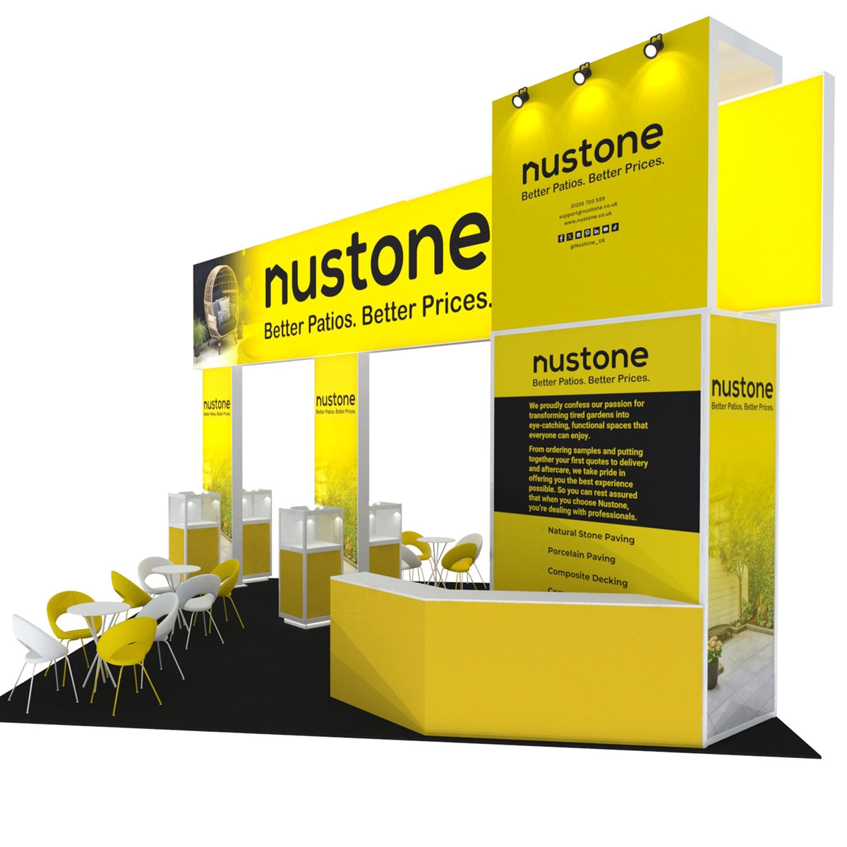 20x20 Trade Show Booth Display - Nustone