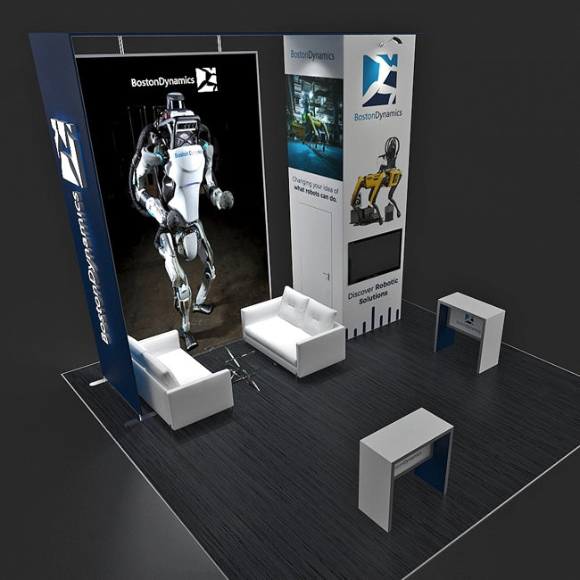 20 X 20 Custom Trade Show Booth - Boston Dynamic