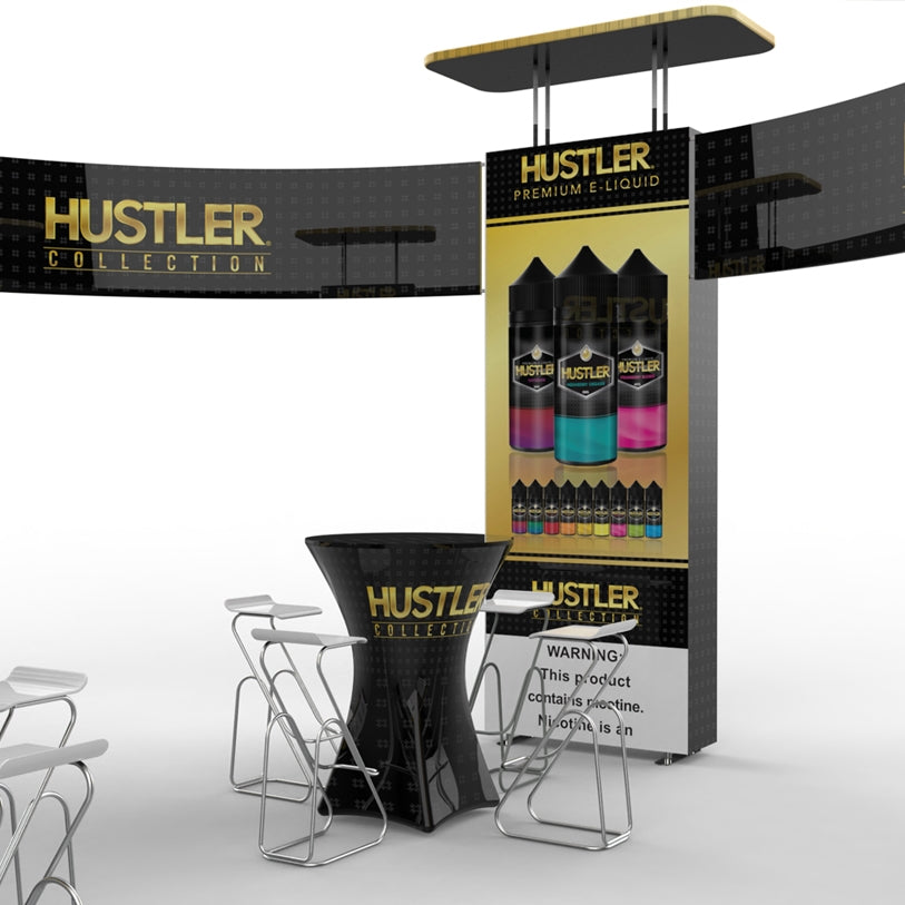 20 X 20 Island Trade Show Booth Kit with Hanging Sign