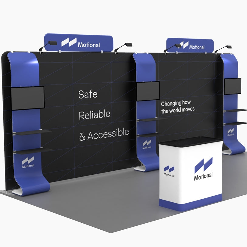 20ft Big Fabric Treo Monitor Stand Trade Show Booth