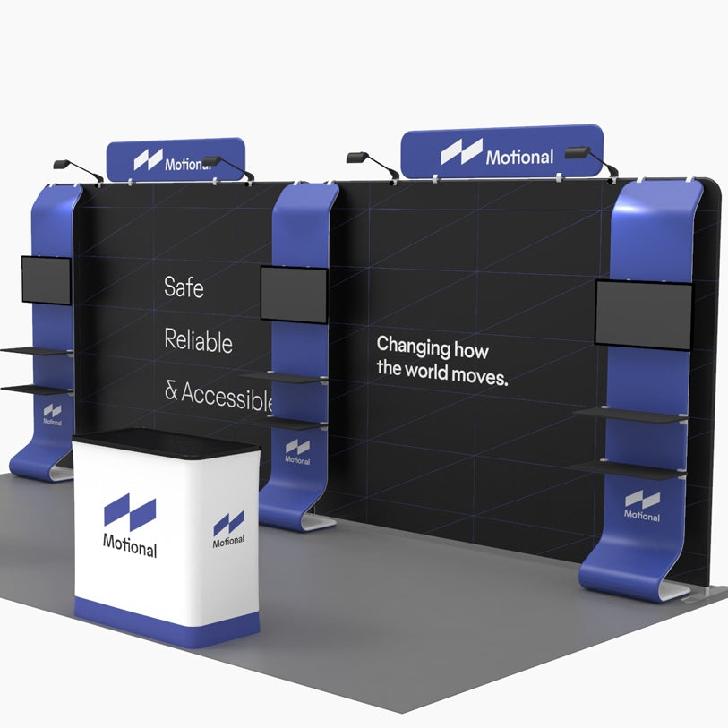 20ft Big Fabric Treo Monitor Stand Trade Show Booth