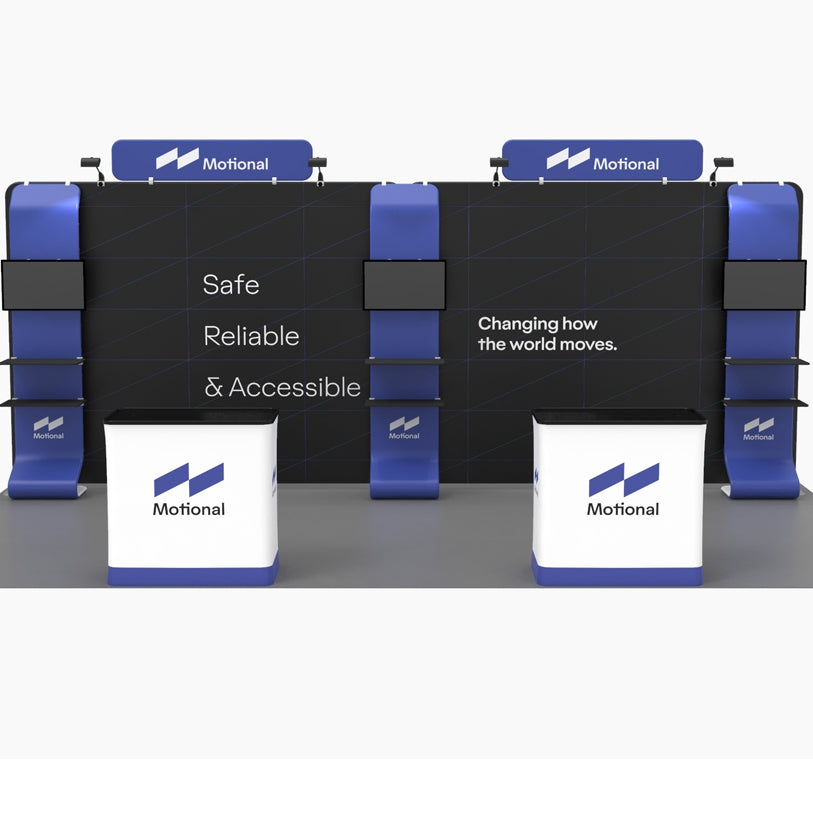 20ft Big Fabric Treo Monitor Stand Trade Show Booth