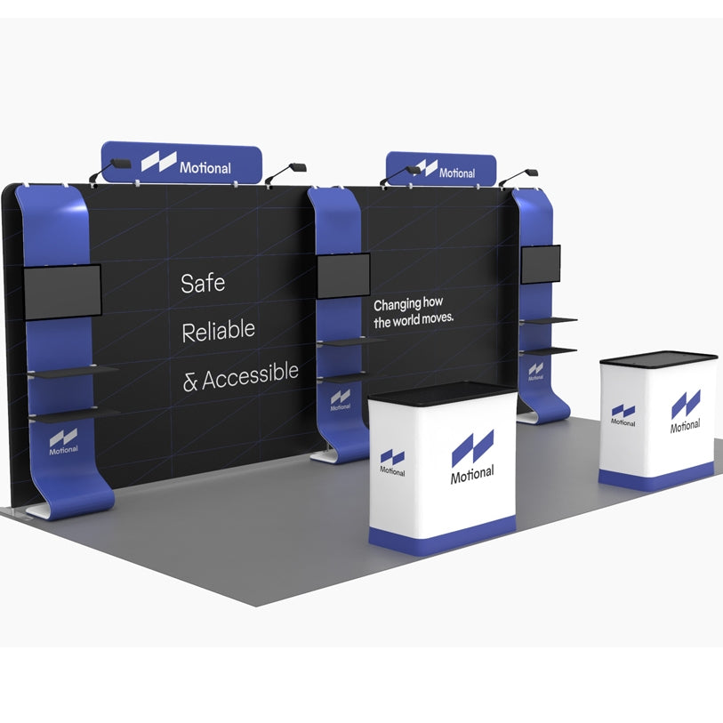 20ft Big Fabric Treo Monitor Stand Trade Show Booth