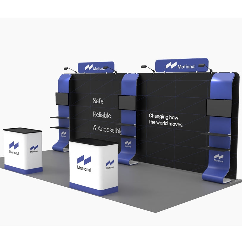 20ft Big Fabric Treo Monitor Stand Trade Show Booth