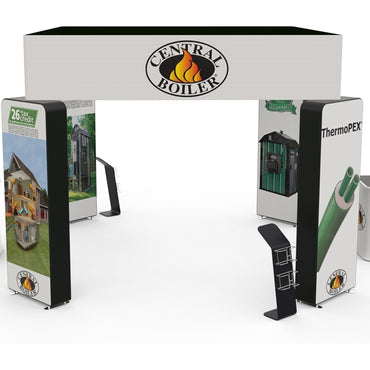 20 X 20 ft Island Trade Show Booth