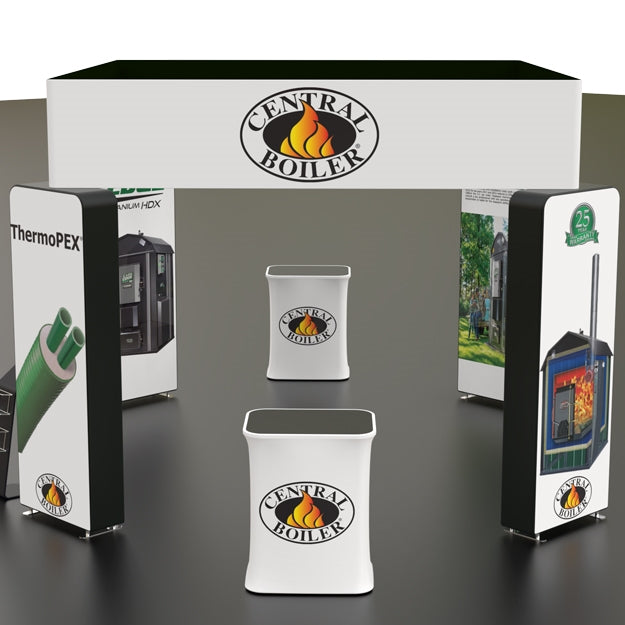 20 X 20 ft Island Trade Show Booth