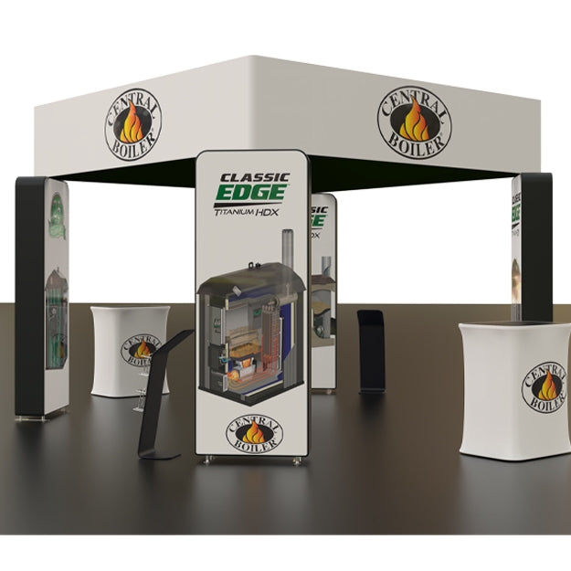20 X 20 ft Island Trade Show Booth