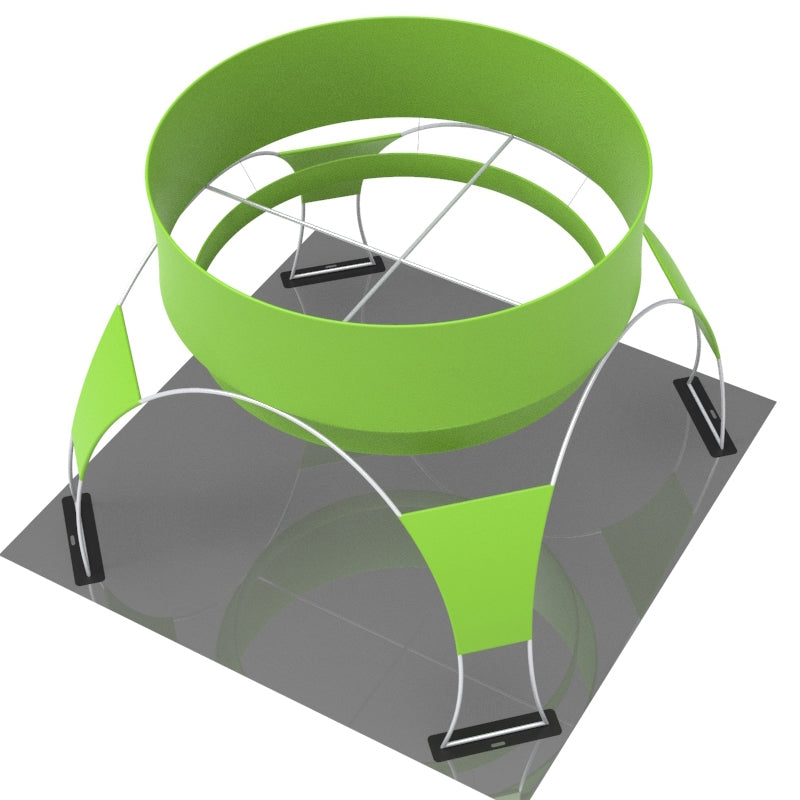 20 x 20 Tension Fabric Trade Show Booth - Lucid