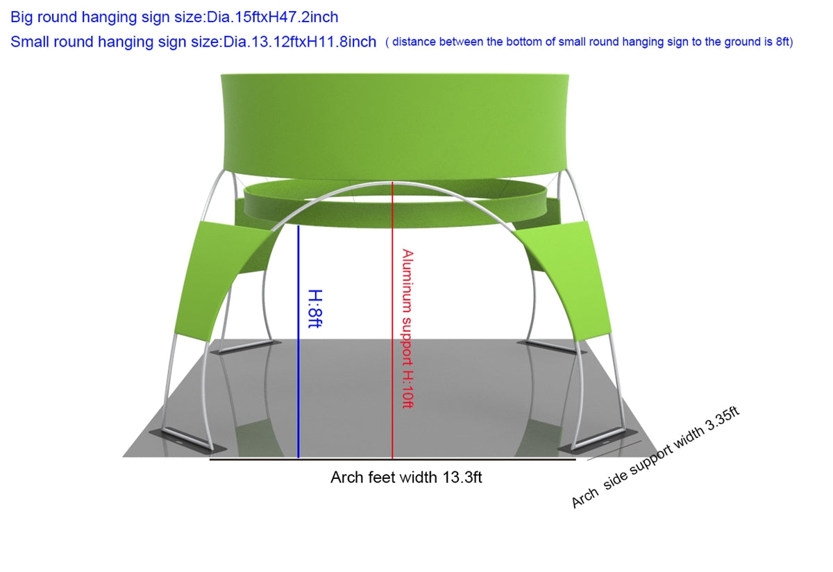 20 x 20 Tension Fabric Trade Show Booth - Lucid