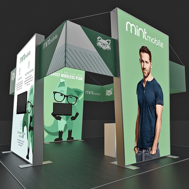 20 X 20 Custom Trade Show Booths - Mint