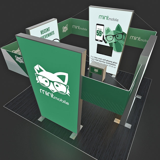 20 X 20 Custom Trade Show Booths - Mint