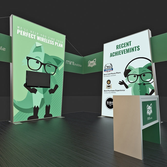 20 X 20 Custom Trade Show Booths - Mint