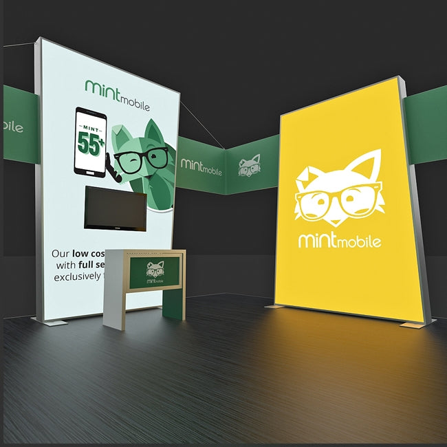 20 X 20 Custom Trade Show Booths - Mint