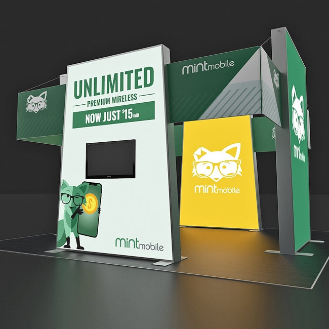 20 X 20 Custom Trade Show Booths - Mint